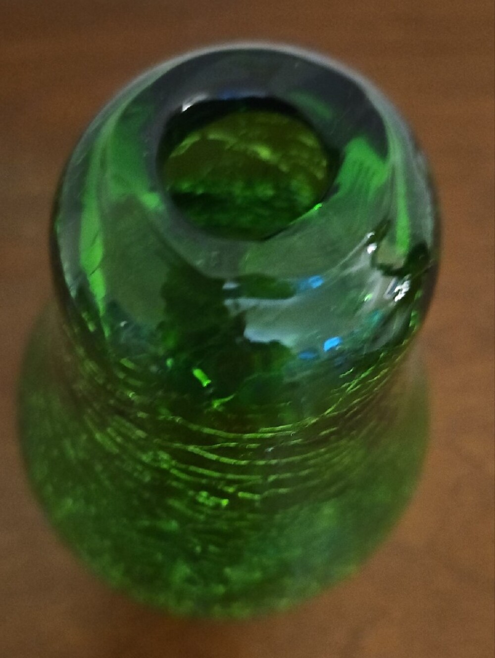Green Crackle Glass Pear Fruit Fly Catcher Reusable Trap - Picture 5 of 7